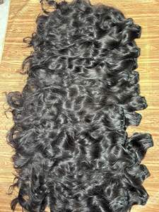 Vrais cheveux humains indiens à bas prix avec une texture lisse 100% naturelle sans enchevêtrement de cheveux humains vierges à vendre - Product Image 4