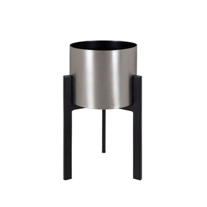 Macetas de hierro rectangulares negras clásicas ecológicas de gran calidad, artículos decorativos para jardín con soporte, macetas y macetas - Product Image 2