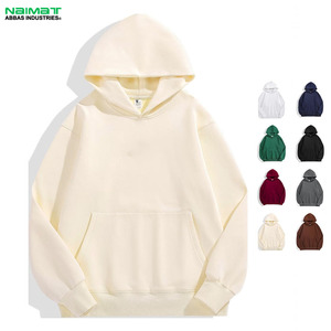 Sweats à capuche surdimensionnés en coton sans ficelle unisexe de 400g avec broderie personnalisée pull à capuche vierge sérigraphié en 3D - Product Image 1