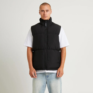 Chaleco acolchado de invierno informal personalizado de Nardon Apparel con Guata de poliéster para hombres - Product Image 1