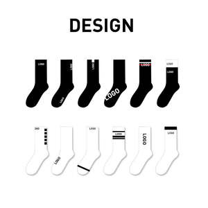 ODM JZVINA Chaussettes d'équipage antibactériennes pour hommes Chaussettes habillées en coton noir à pois pour vêtements d'affaires quotidiens Certifié BSCI Usine - Product Image 4