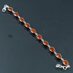 925 plata esterlina cornalina Spinner pulsera de piedras preciosas hermoso diseño sólido hecho a mano 925 pulsera de plata esterlina joyería - Product Image 4