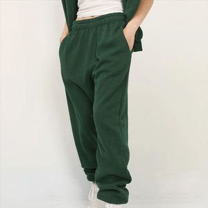 กางเกงจ็อกเกอร์ผ้าฝ้ายหวีคุณภาพสูงสำหรับผู้หญิง ฤดูหนาว กางเกงออกกำลังกาย โยคะ แต่งโลโก้ด้วยลูกไม้ ทรงเข้ารูป ยูนิเซ็กซ์ - Product Image 1