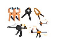Pince à ressort robuste pour le travail du bois, réglable en pouces, en plastique, outils à main, service OEM, personnalisable