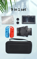 Kit 9 en 1 pour accessoires Nintendo Switch avec étui de protection en silicone, étui de transport EVA, état neuf pour Switch