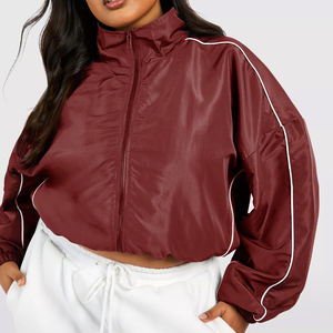 Vestes Coupe-vent pour femmes avec logo personnalisé en gros Vestes Coupe-vent de haute qualité pour femmes à la mode - Product Image 1