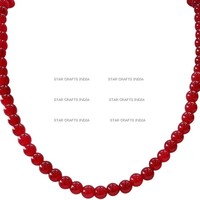 Nouveau design ovale 10x14mm 33 pièces Perles de prière en résine rouge phosphorescente de haute qualité, chapelet chrétien, cadeau de mariage