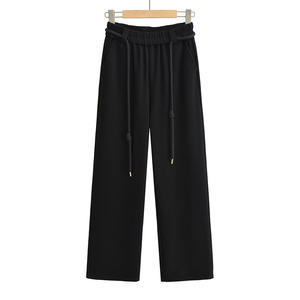 กางเกงวอร์มขาตรงเอวสูงสำหรับผู้หญิงกางเกงทันสมัยสำหรับฤดูหนาว - Product Image 3