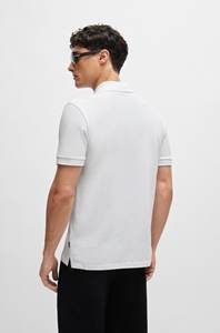 Golf pour hommes à séchage rapide pour Polo T-shirt Couleur blanche unie Vêtements de golf confortables et élégants - Product Image 4