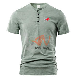 Ropa al por Mayor, Mezcla de Ropa, Fardos de Ropa Usada, Camisetas Casuales de Color Sólido de Manga Corta para Hombre, Camisetas de Alta Calidad para Hombre - Product Image 3