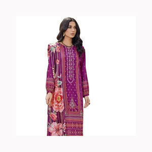 Elegante vestido musulmán pakistaní para mujer, vestidos de invierno personalizados para mujer, Algodón ligero, Salwar Kameez, India, Pakistán - Product Image 5