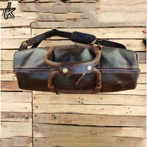 Sac de voyage en cuir pour homme, classique, robuste, marron, luxe, week-end - Product Image 2