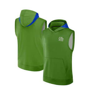 Sudaderas con capucha sin mangas de calidad superior a precio barato sudaderas con capucha de moda para Hombre Sudaderas con capucha lisas sin mangas informales - Product Image 4