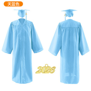 Conjunto de Túnica de Graduación para Estudiantes de Secundaria y Universidad, Túnica de Algodón para Ceremonia de Licenciatura con Estolas - Product Image 5