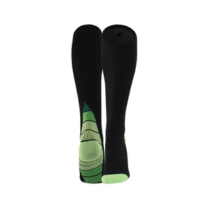 Calcetines de presión para correr al aire libre, calcetines deportivos de nailon para adultos, nuevas medias elásticas personalizadas para fitness, calcetines de compresión hasta la rodilla