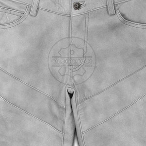 Pantalones de Cuero Casuales para Hombre de Alta Calidad, Color Sólido, Estilo Urbano, Ligeros, Cintura Media, Corte Recto, Ecológicos - Product Image 6