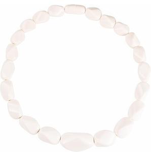 Collar de resina de guijarros blancos de moda para mujer estilo de Gargantilla gruesa audaz con forma de luna joyería de boda moderna ligera - Product Image 1