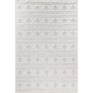 Bravvo BR009 Alfombra tejida sin polvo de área grande Beige Poliéster Hecho a máquina Rectángulo abstracto para dormitorio/sala de estar para 1 pieza - Product Image 3