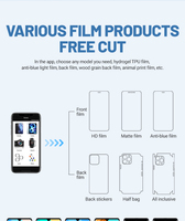 Unbegrenzte Smart Handy TPU Rückseite Hydro gel Films ch neider Plotter mobile Haut Aufkleber Displays chutz folie Schneide maschine