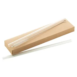 Ensemble de pailles en verre GlasSip écologiques, accessoires de boisson haut de gamme - Product Image 1