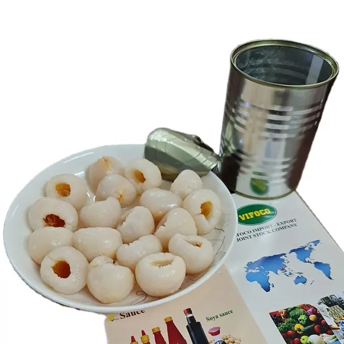 Whosale Lychee Canned in Vietnam Lychee Canned delicious taste Best price of Lychee Canned