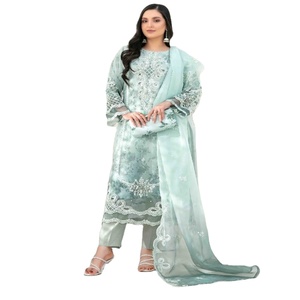 Ropa de fiesta especial de estilo pakistaní de alta calidad Salwar Kameez con trabajo bordado pesado Pakistán y trajes indios Sharara - Product Image 1
