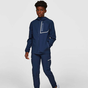 Gran oferta, ropa deportiva para niños, ropa deportiva, chándales, chaqueta con cremallera completa con dos bolsillos, colores sólidos, cómodos, transpirables, para exteriores - Product Image 6