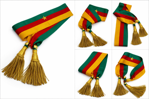 Banda Ceremonial Personalizable al por Mayor, Tejida a Mano, de Lana, con Decoración de Encaje, Logotipo Personalizado, con Hilo de Oro - Product Image 6