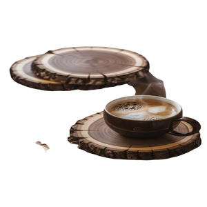 Posavasos de madera sin terminar Posavasos de madera hexagonal sólido personalizado para manualidades de pintura DIY con caja de madera - Product Image 5