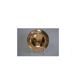 Plaque de chargeur de mariage en cuivre plaque de vaisselle sûre décoration fer laiton Antique rond pour Offre Spéciale de taille personnalisée - Product Image 5