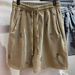 Short de détresse à séchage rapide pour hommes OEM Short de détresse décontracté en coton avec logo personnalisé Jogger Short de détresse - Product Image 5