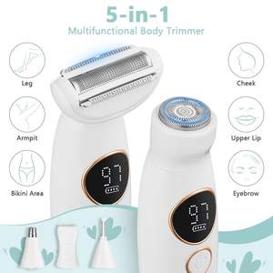 Depiladora Eléctrica 4 en 1 para Mujer, Indolora, con Accesorios para Uso en Seco y Húmedo, para Bikini, Axilas y Piernas, Resistente al Agua IPX7, Lavable - Product Image 5