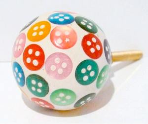 Dernier bouton moderne en résine au design floral pour meubles de chambre à coucher Poignées d'armoire Boutons de commode et de tiroir Quincaillerie décorative - Product Image 6