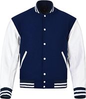 Veste universitaire en chenille brodée avec des lettres, à manches longues, colorée, personnalisée OEM, pour hommes