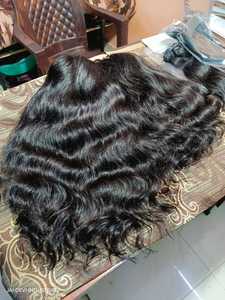 Vente en gros de tissage brésilien bouclé Genius 100% cheveux indiens vierges Remy, vague profonde lâche, toupet pour femmes de haute qualité - Product Image 5