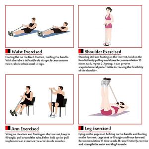Fitness Pull <strong>Reducer</strong> <strong>Tummy</strong> Trimmer Ab Builder and Waist <strong>Reducer</strong> Six Pack Abs Pull <strong>Exerciser</strong> Resistance Tube Ab <strong>Exerciser</strong> - Product Image 5
