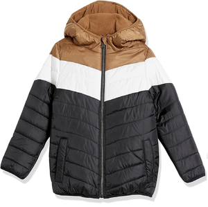 Veste d'hiver pour homme de style streetwear en gros, bloc de couleur, multi-couleurs, matelassée, imperméable, chaude, en polaire - Product Image 2