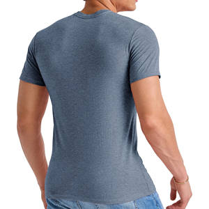 Vente en gros T-shirts en coton grande taille pour hommes Impression graphique T-shirt de sport ajusté de golf Chemises décontractées pour hommes Logo brodé - Product Image 3