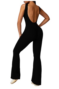 Mono Deportivo para Mujer, para Gimnasio, Fitness, Yoga, con Costuras en la Cintura, Leggings Ajustados de Goma, Cierre de Cremallera, Sin Mangas - Product Image 5