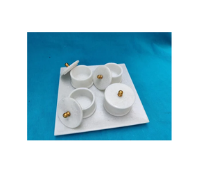 Venta al por mayor estilo de 3 pulgadas de mármol frutero seco frutero postre frutero para tamaño personalizado precio barato venta caliente - Product Image 4