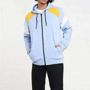 Logo personnalisé de marque privée coupé et cousu à bas prix pour les sweats à capuche à fermeture éclair pour hommes - Product Image 4