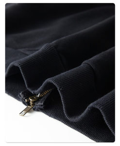 Sweat à capuche zippé avec lavage à l'acide en pierre personnalisé Zipup assorti au soleil délavé French Terry épais Double ZipUp Hoodie Hommes - Product Image 5