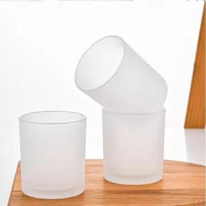 H.M.A Handicrafts White Candle <b>Jar</b> <b>with</b> <b>Wooden</b> <b>Lid</b> and Gold Interior Refillable Container for Bulk Use and Home Decor - Product Image 5