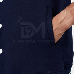 Veste de baseball sur mesure pour homme, 100% coton, automne/hiver, haute qualité, respirante, séchage rapide, col montant - Product Image 6