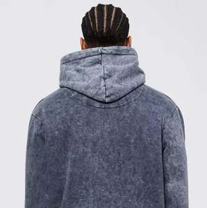 Wholesale Custom Logo Acid Wash Men's Pullover Hoodies New Design Vintage Heavyweight Acid Wash Hoodie For <b>Boys</b> - Product Image 5
