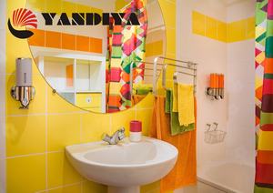 Miroir de salle de bain mural anti-buée sans cadre en verre graphène infrarouge moderne à économie d'énergie de 500 watts - Product Image 5