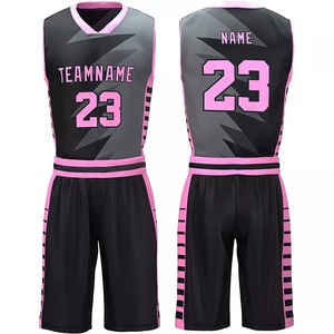 2024 ensemble d'uniformes de basket-ball de broderie réversible sur mesure meilleur équipement de basket-ball grande taille pour hommes en gros - Product Image 3