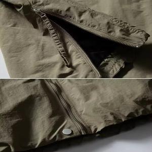 Custom Men's Winter Quilted Hooded Jacket Windproof & UV Protection Stand Collar Zipper Breathable Spandex/Polyester Fabric - Product Image 5