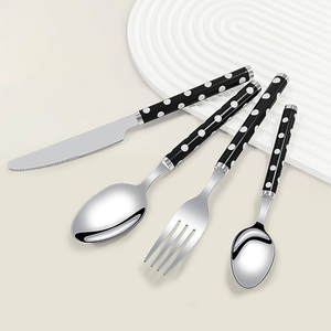 Juego de cubiertos de acero con espejo de alta calidad para el hogar, restaurante, cuchillo, tenedor, cuchara, juego de cubiertos dorados, juego de cubiertos para fiesta de boda - Product Image 2