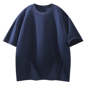 High Quality Custom Logo Combo Printed and Embroidered Oversized Acid Wash Distressed T-<b>Shirt</b> Short Sleeve Unisex - Product Image 1